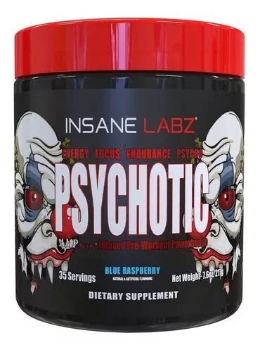 Pre Entreno Psychotic Insane Labz Blend Servs Blue Raspberry