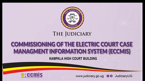 Commissioning Of The Electronic Court Case Management Information