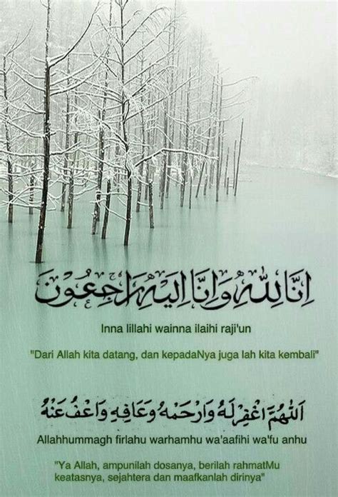 Ucapan mendengar berita kematian | Kata-kata indah, Kutipan agama, Sembahyang