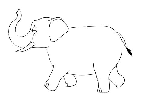 Coloring Page 07b Elephant Free Printable Coloring Pages Img 11617