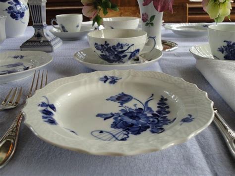 Dining In The Conservatory With Royal Copenhagen Blue Flower Royal
