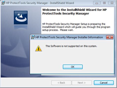 Hp Protecttools Security Manager This Software Is Not Suppor Hp
