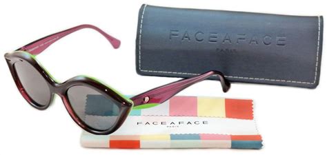 Face A Face Sunglasses Senso 2 2038 Black Green Plastic Italy Hand Made