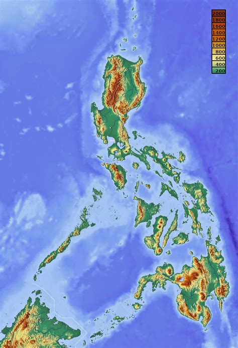 Large Detailed Elevation Map Of Philippines Philippines Asia 104100 Hot Sex Picture