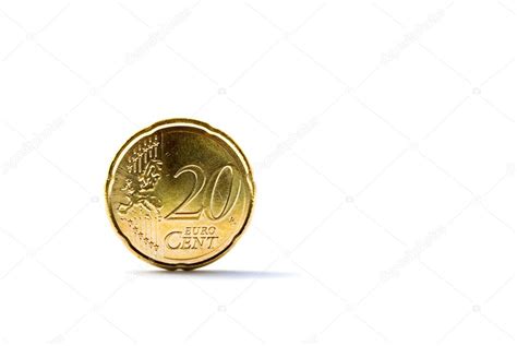 Twenty Euro Cents Coin Isolated — Stock Photo © Encrier 1611147
