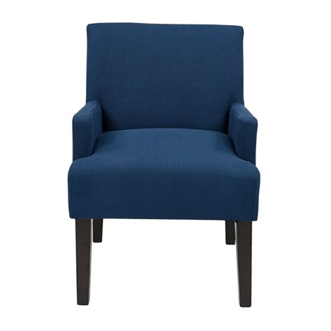 Main Street Guest Chair In Woven Indigo Blue Fabric