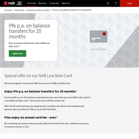 Nab low rate card, nab low fee card, nab premium card and nab flybuys rewards card. NAB Low Rate Visa Card (No Annual Fee for Life of The Card, Usually $59) - OzBargain
