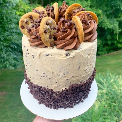 Leave for at least 20 . Homemade chocolate chip cookie dough cake : food