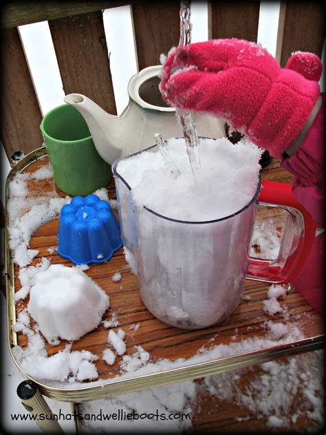 Sun Hats And Wellie Boots Snow Kitchen Outdoor Play