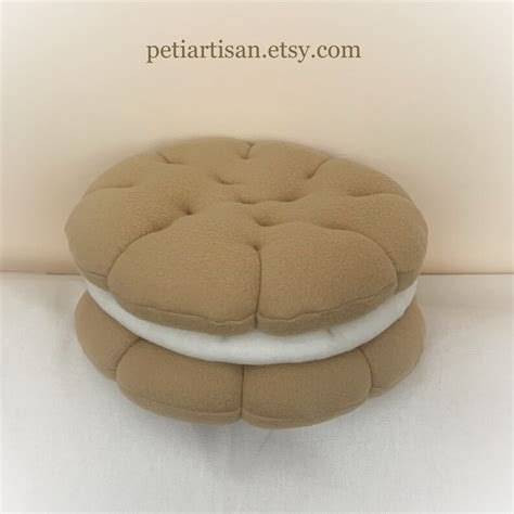 Cookie Pillow Sandwich Cookiefood Pillow Doughnut Pillow Etsy