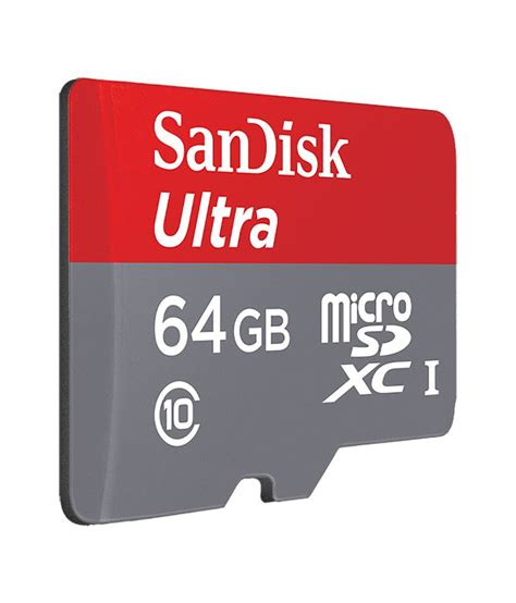 Sandisk Ultra Microsdxc 64gb 80mbs Uhs 1 Card Memory Cards Online At