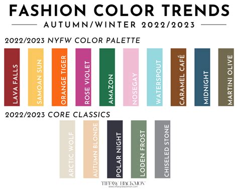 Fall Fashion Color Trends Tiffany Blackmon