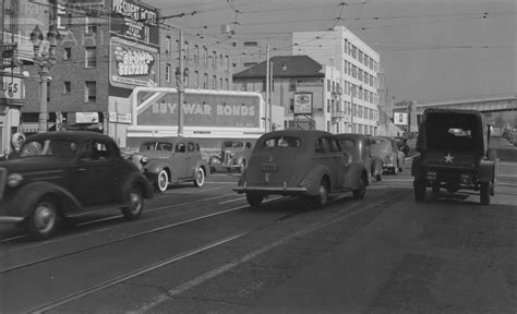 History Adventuring Visiting Figueroa And 2nd Street In 1942 Los