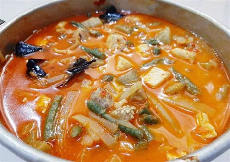 Resep Sayur Lodeh (Kacang Panjang, Terong, Labu Siam, dan Tahu) oleh