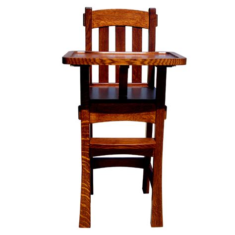 Best outdoor high chair : Amish Wooden High Chair | Arts & Crafts High Chair | Baby ...