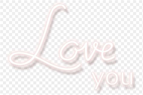 Love You Neon Word Transparent Free Png Sticker Rawpixel