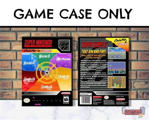 Super Scope 6 Snes Super Nintendo Collector Es Game Case Etsy