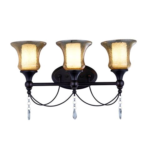 Rubbed oil bronze bathroom bath vanity light set w/ towel bar paper holder hook. Hampton Bay 2-Light Oil Rubbed Bronze Vanity Light ...