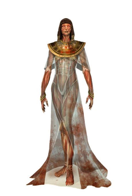 Noble djinn ruled the genies living on the elemental plane of air. Female Ecorche - Pathfinder PFRPG DND D&D d20 fantasy ...
