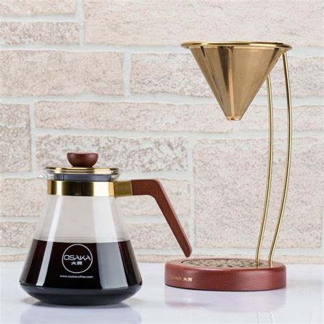 Large Gold Pour Over Coffee Dripper By Osaka Coffee Petagadget