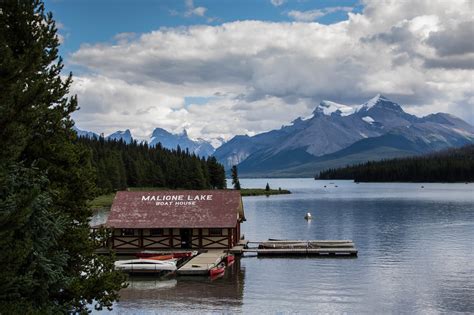 Maligne Lake Boat House Jasper N H Flickr