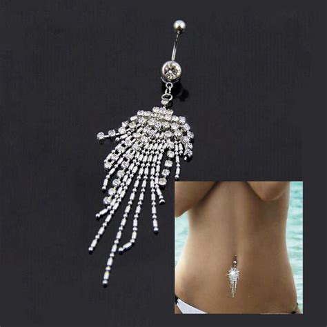 Hot Tassel Navel Dangle Belly Button Ring Belly Button Rings Belly Button Rings Dangle Belly