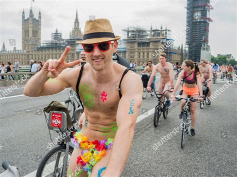 World Naked Bike Ride London Edition Redaktionelles Stockfoto