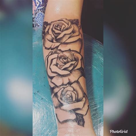 Rose tattoo on half sleeve. #tattoos #roses #rosastattoo | Rose tattoos, Inspirational ...