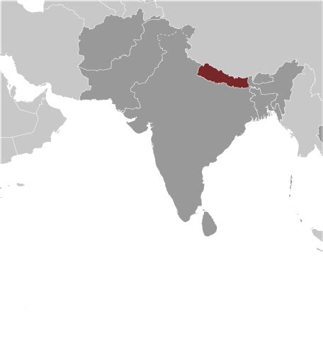 Nepal Map Political Worldometer