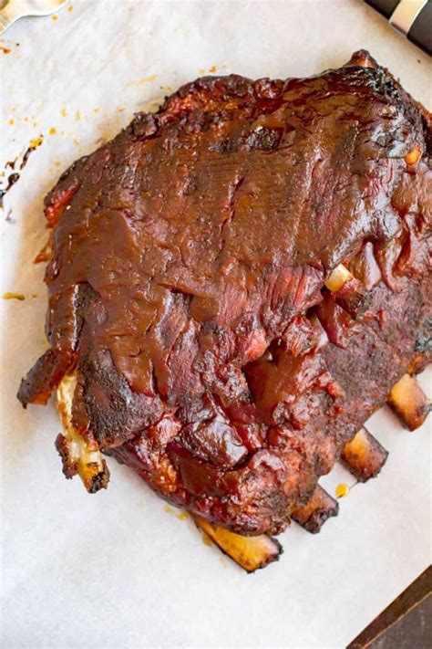 You don't have to eat out to get tender, delicious bbq. Traeger Grilled Pork Ribs | Better than 3-2-1 Ribs on a ...