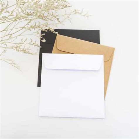 Square Envelopes 130x130mm Be My Guest Design