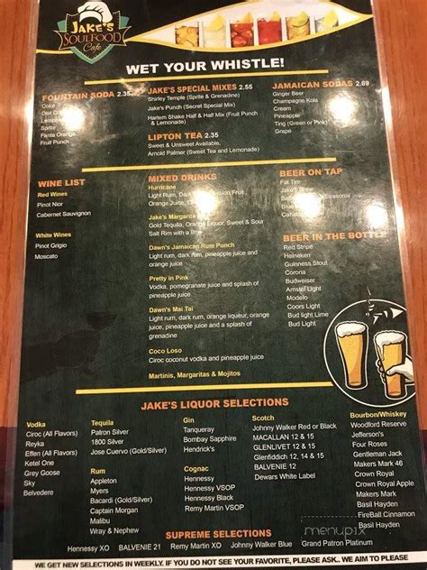 Don't miss the latest from hoover get free access to exclusive deals, events, news, and more. Menu of Jake's Soul Food Cafe McCalla in McCalla, AL 35111