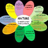 Pour aider les élèves dans leur tâche, j'ai crée une carte mentale sur les natures et les fonctions du mot. Nature et fonction | Nature et fonction, La nature des mots et Fonction des mots