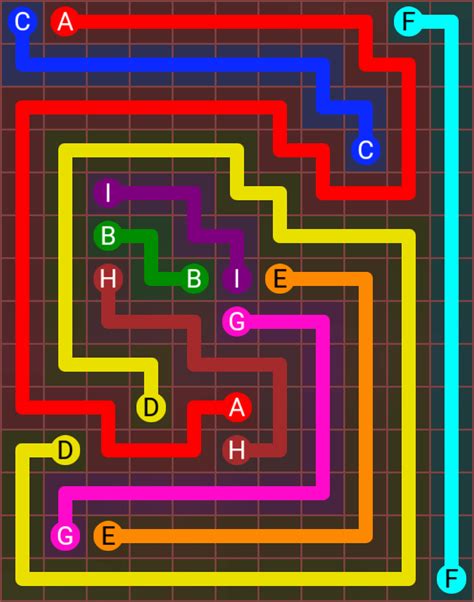Puzzle Game Solutions Flow Free 11x14 Mega Mania Level 107 Solution