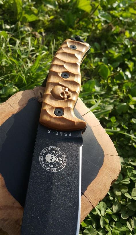 Esee5 Personalized Knife Scales Wooden Knife Handle Groomsmen Etsy