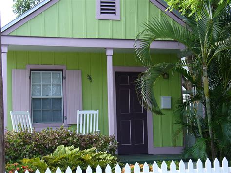 What say my peers on painting in sw florida with this, good bad idea? Green on green-Key West. | Beach house exterior, Florida cottage style, Beach cottage style
