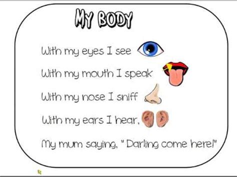 If you have trouble memorizing poems for kids, then these short poems for kids are just the thing you need! Very short and easy poem about senses. - YouTube