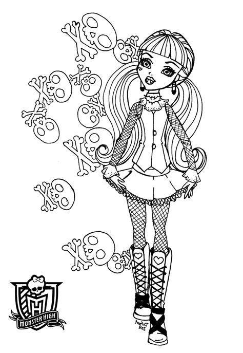 Coloring Pages Monster High Coloring Pages Free And Printable