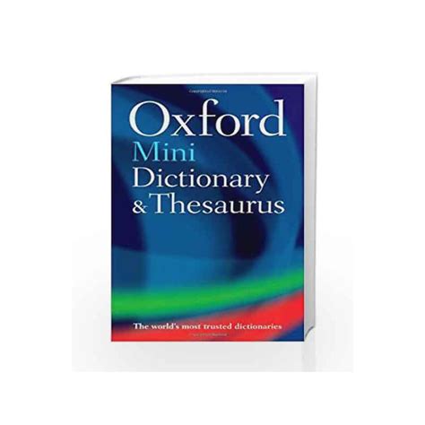 Oxford Mini Dictionary and Thesaurus (Dictionary/Thesaurus) by Oxford ...