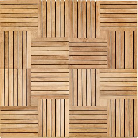 10 Pack Parquet Wood Deck Teak Tiles Westminster Teak