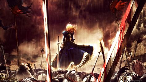 Video Game Screenshot Anime Fate Series Fatezero Saber Hd