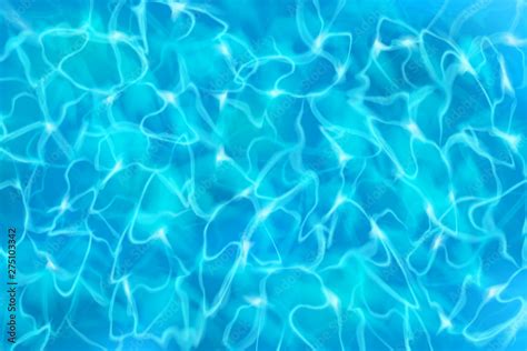 Swimming Pool Drawing Of Water Waves Sandy Beach Vector Illustration