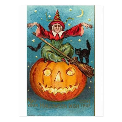 Vintage Halloween Greeting Cards Classic Posters Zazzle Vintage