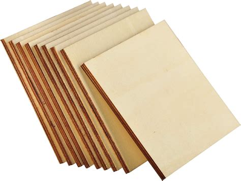 Upgraded Unfinished Blank Square Wood Pieces 26 Pack 6x6
