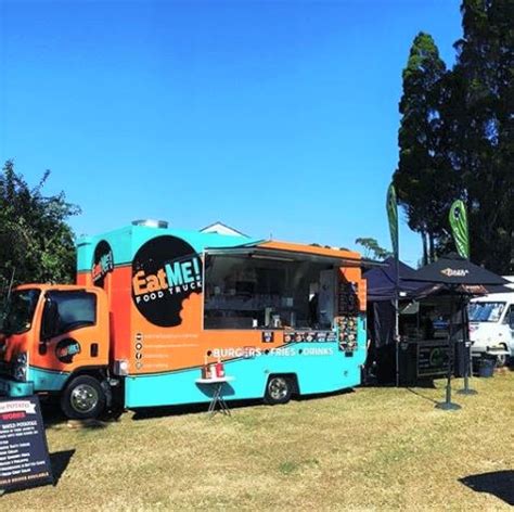 See the closest food trucks to your current location (distance 5 km). Eat Me Food Truck