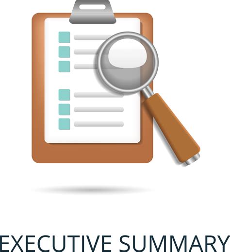 Executive Summary Icon 3d Illustration From Business Plan Collection