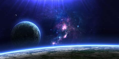 Ilustração Da Terra Superfície Planeta Satélite A Atmosfera