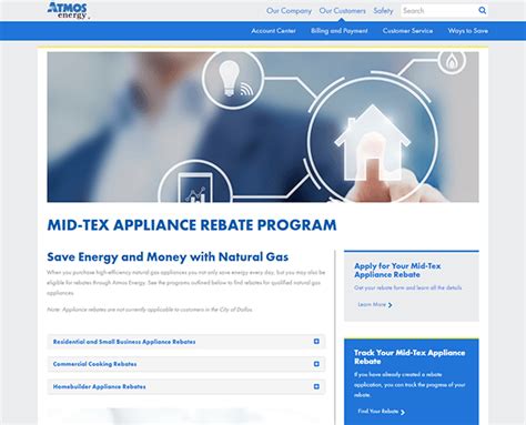 Atmos Energy Natural Gas Appliance Rebates