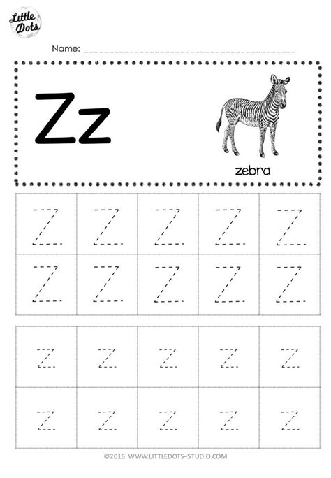 Letter Z Worksheets For Preschool  TRELET