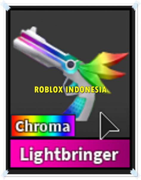 Jual chroma lightbringer mm2 murder mystery 2 roblox dengan harga rp70.000 dari toko online gift roblox item, kab. Jual Chroma Lightbringer Murder Mystery 2 dari Roblox Indonesia | itemku